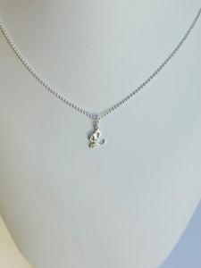 Sterling Silver Initial Necklace- L