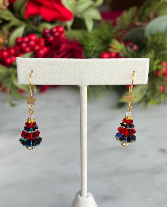 Gold- Red & Green Christmas Tree