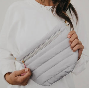 Crossbody Puffer - Gray
