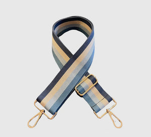 Crossbody Bag Strap - Denim Stripe