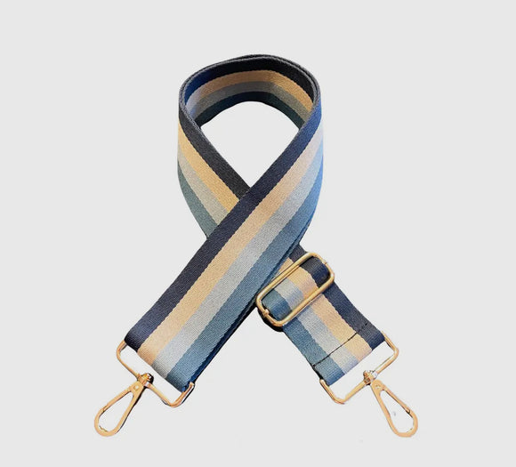 Crossbody Bag Strap - Denim Stripe