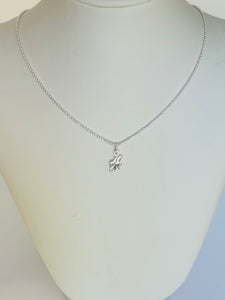 Sterling Silver Initial Necklace- H