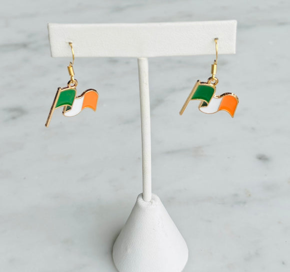Festive St. Paddy’s Day Earrings - Flag