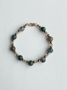Green Moss Agate bracelet