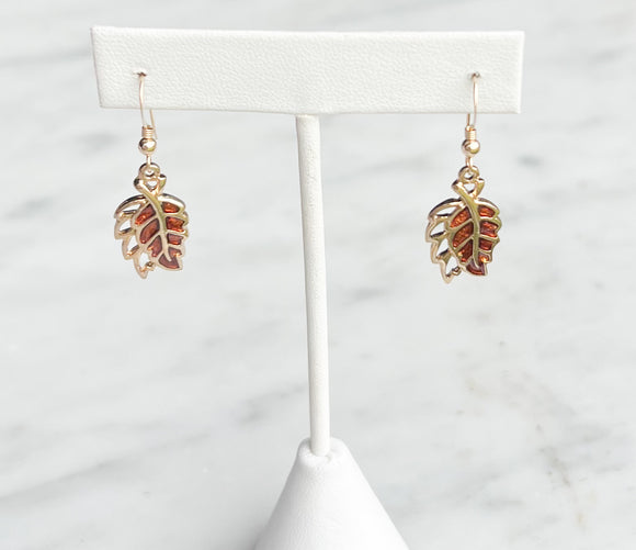 Gold Leaf Earrings