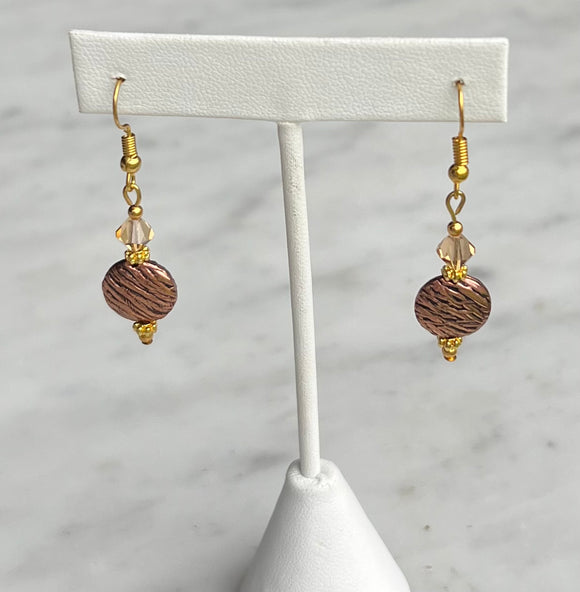 Copper earrings