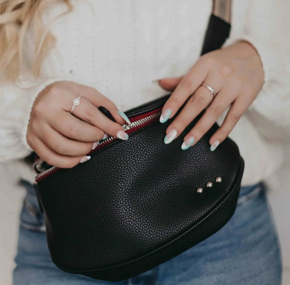 Sutton Crossbody Sling Bag - Black