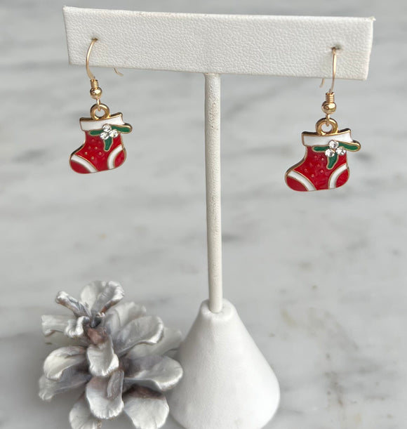 Stockings with Crystal accent Earrings