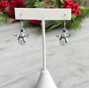 Snowman Earrings