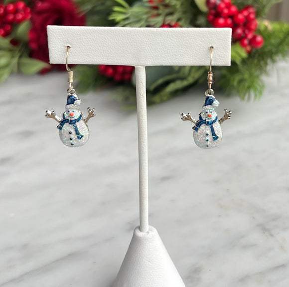 Snowman Earrings