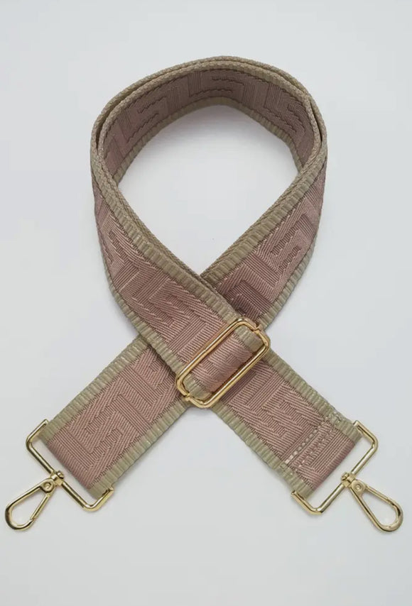 Bag Strap - Geometric Pattern, Cumin