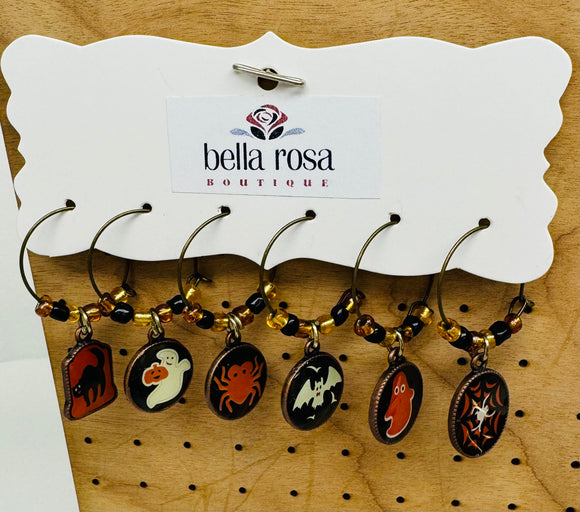 Halloween Wine Charms