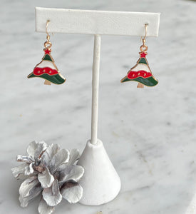 Funky Christmas Tree Earrings