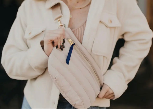 Crossbody Puffer- Sand