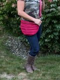 Crossbody Puffer - Cranberry Red