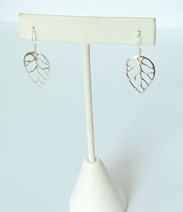 Sterling Silver Leaf Earrings
