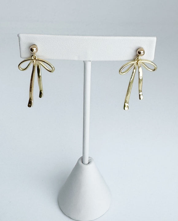 14kt Gold-filled Bow earrings 14kt gold filled posts.