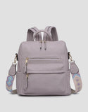 Convertible backpack with guitar strap - lavender