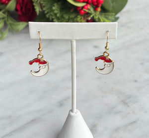 Santa Moon Earrings