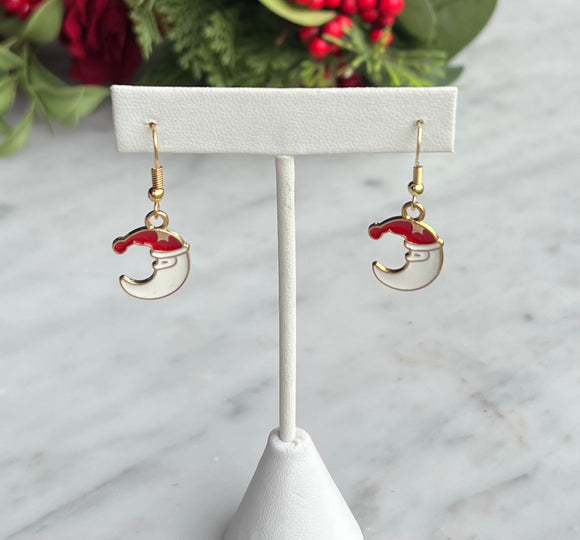 Santa Moon Earrings