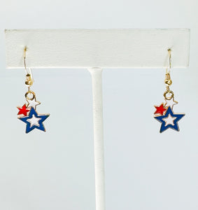 Star Cluster Earrings on 14kt gold-filled ear wire.