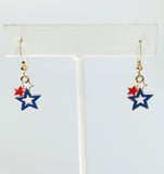 Star Cluster Earrings on 14kt gold-filled ear wire.