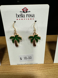 Palm tree earrings