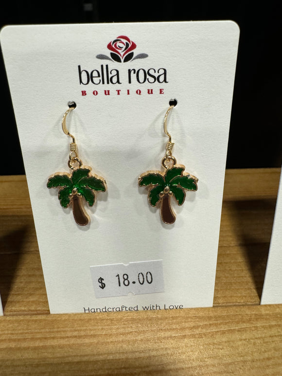 Palm tree earrings