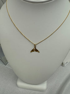 14kt Gold-filled Whale Tail Necklace