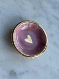 Handmade Porcelain Trinket, Dark Pink