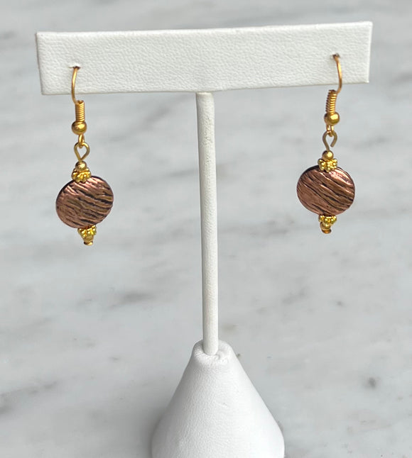 Copper earrings