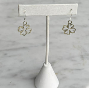 Sterling Silver Shamrock Earrings