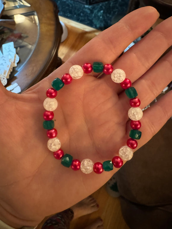 Green Onyx Holiday Bracelet