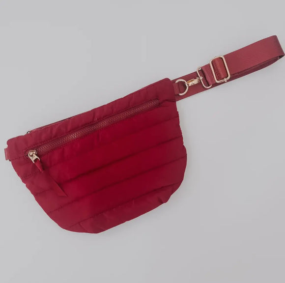 Crossbody Puffer - Cranberry Red