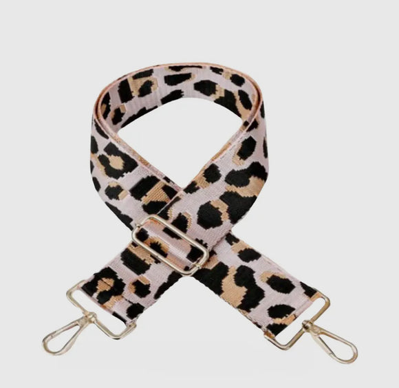 Crossbody Bag Strap - Blush Leopard
