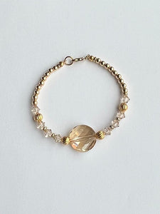 Gold crystal bracelet