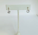 Cubic Zirconia Sterling Silver Drop Earrings