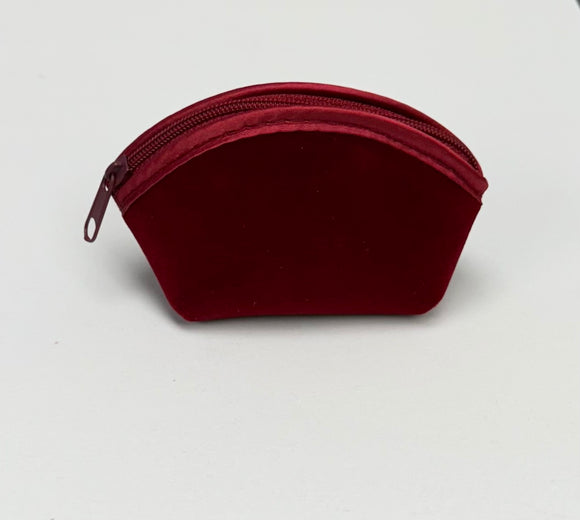 Small Red Velvet Pouch