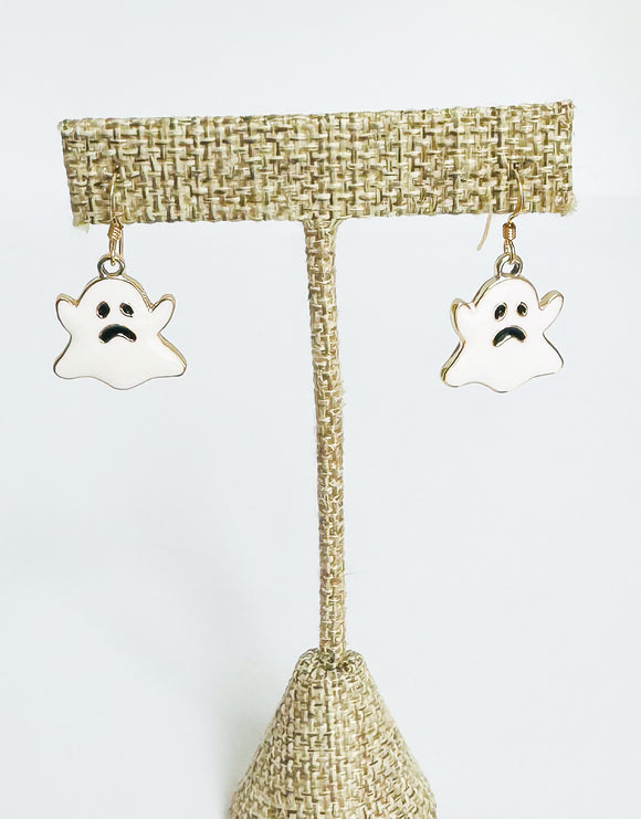 White Ghost Earrings