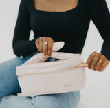 Bow Makeup Bag - Blush
