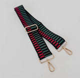 Bag Strap - Red & Green