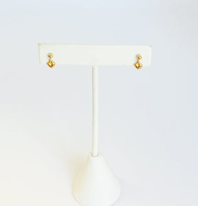 Dainty 14kt gold filled heart earrings