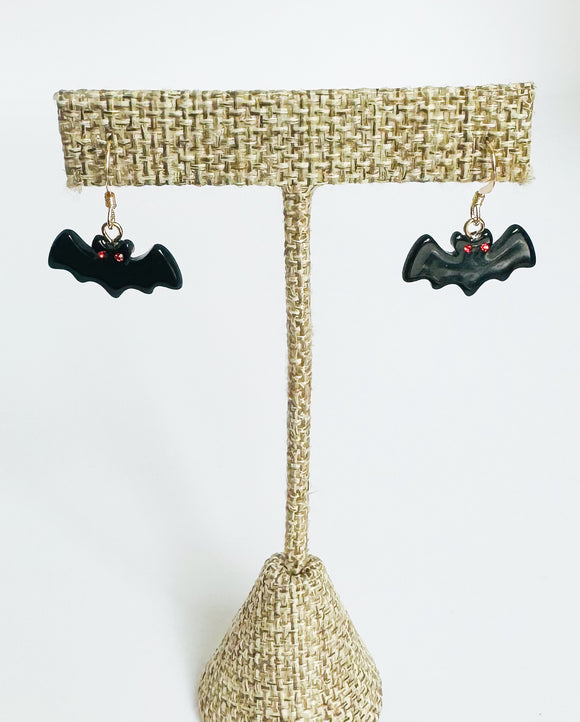 Bat with red rhinestone eyes