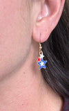 Star Cluster Earrings on 14kt gold-filled ear wire.