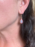 Blue Star Teardrop Earrings